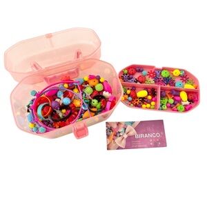 Biranco Kids Pop Beads Jewelry Set - Pink and Multicolor